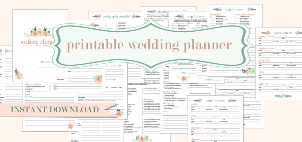 free-wedding-planning-printables
