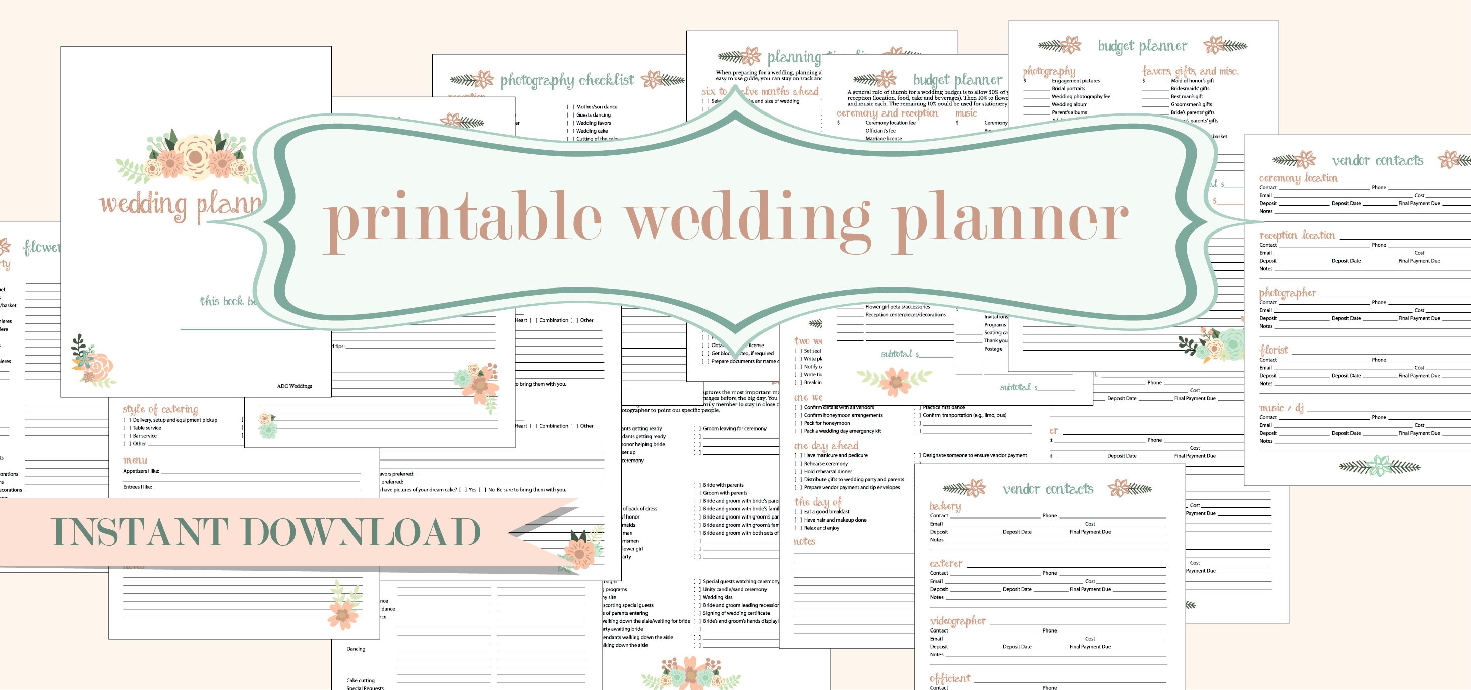 Free Printable Wedding Planner Binder - Printable World Holiday